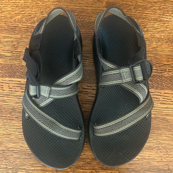 Chaco Other - Chaco Classic Z/1 Sandals Men SZ 8 Black Green Vibram Sport Adjustable Open Toe